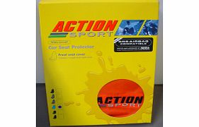 Sport Seat Protector- Front- Orange/Blue