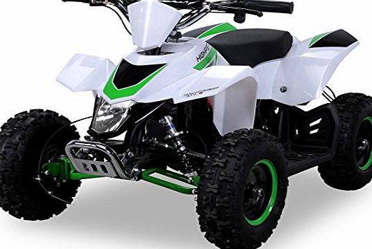 Actionbikes Electric Mini Quad Highper Racer 1000 WATT Electric ATV / Quad bike Ride-On Pocket White / Green