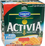 Activia Fat Free Mixed Yellow Yogurt (8x125g)