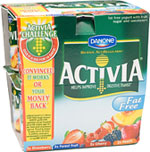 Activia Fat Free Yogurt (8x125g) Cheapest in