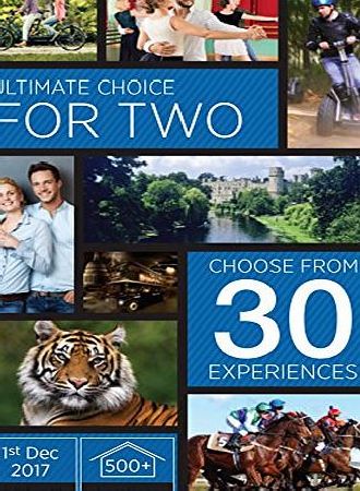 Activity Superstore Ultimate Choice For Two - Give the gift of choice - Let your recipient choose from 1 of 30 experiences at over 500 UK locations.