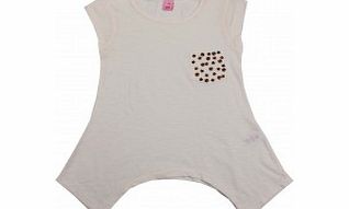 Adams Girls Cream Slub jersey Tunic L8/D14