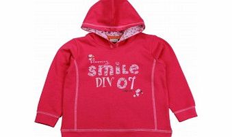 Adams Girls Dark Pink Hoodie with Applique B7 L3/D4