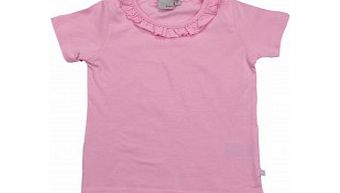 Adams Girls Pink Frill Neck Top B7 L17/D4