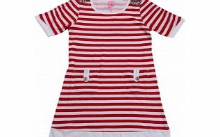 Adams Girls Red and White Striped Top L2/B10
