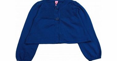 Adams Girls Swing Button School Cardigan Royal L8/B2
