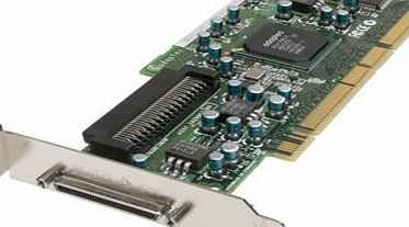 Adaptec GmbH Adaptec 2253600-RASC-29320ALP-R Ultra320 SCSI 64-bit 133 MHz PCI-X Single Channel Low Profile Card - Single