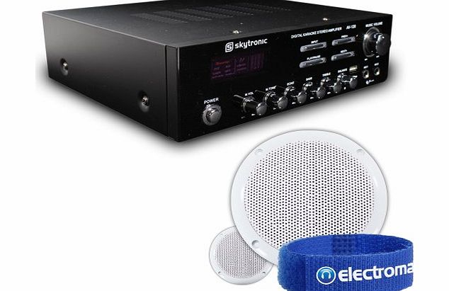 Adastra 2x Adastra 5.75`` Hi-Fi Wall Speakers   Home Cinema Amplifier   Cables System 80W