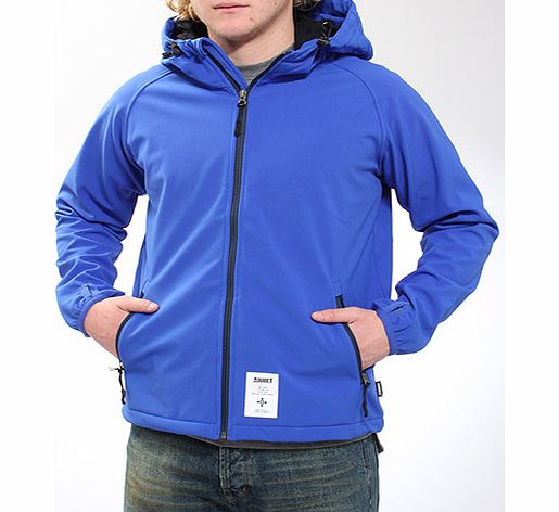 Bonded Fleece Hooded softshell - Blue