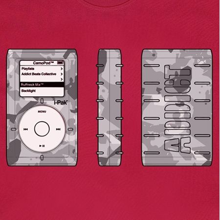 Camopod Red Mens T-Shirt