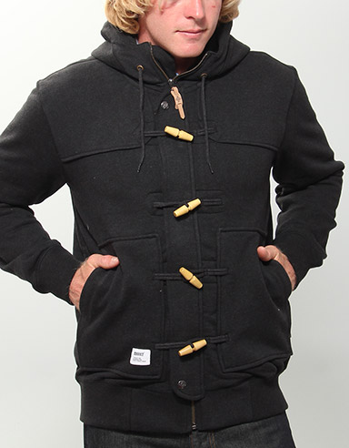 Addict Duffel Sweat Zip hoody - Black