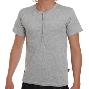 Addict Grand Surplus Henley tee - Grey Marl