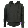 Hooded Heavy Knit Jacket (Black)