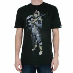 Addict Mens Addict At-at Pilot Tee Black