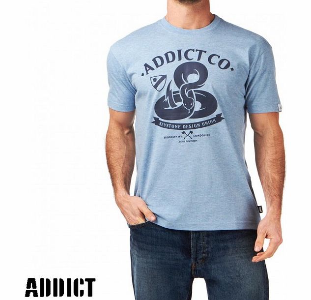 Addict Mens Addict Kdu Core Division T-Shirt - Sky
