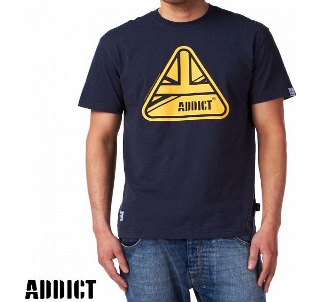 Mens Addict Union T-Shirt - Navy