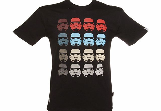 Mens Black Star Wars Stormtrooper Fade