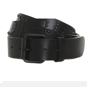 Studded Bonded leather belt