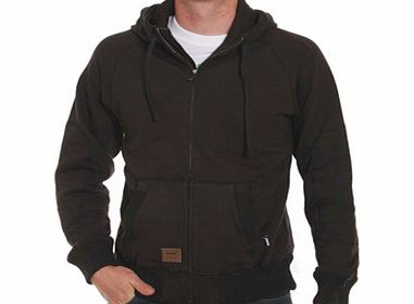 Surplus Leather Zip hoody - Black