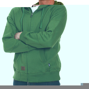 Addict Surplus Leather Zip hoody - Green