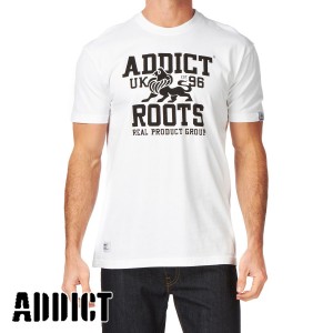 T-Shirts - Addict Uk Roots T-Shirt - White