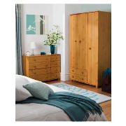Addison 8 Drawer Wide Chest, Pine Effect