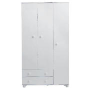 Addison Triple Wardrobe, White
