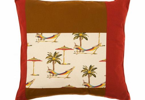 Adeline Affre Tropical Patchwork cushion - cream `One size