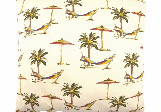 Adeline Affre Tropical Robin cushion - cream `One size