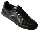 Hummel Stadil Low Black Leather Trainers