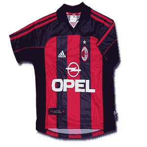 Adidas 00-02 AC Milan Home shirt - boys
