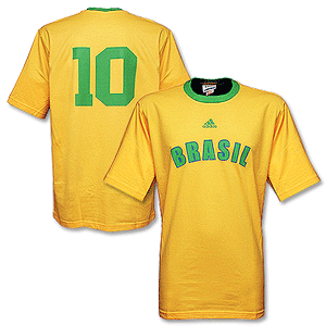 Adidas 02-03 World Cup Brasil Name Tee