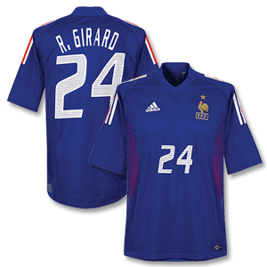 Adidas 02-04 France Home Players Shirt   R.Girard No.24