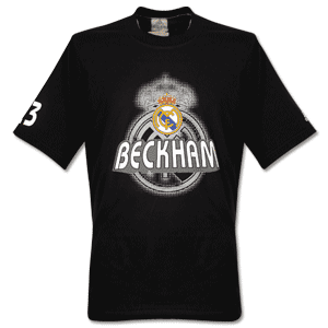 03-04 Real Madrid Beckham Crest Tee - black