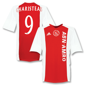 Adidas 05-06 Ajax Home shirt   No.9 Charisteas