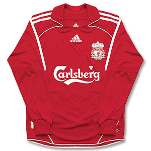 Adidas 06-08 Liverpool Home Shirt L/S - Boys