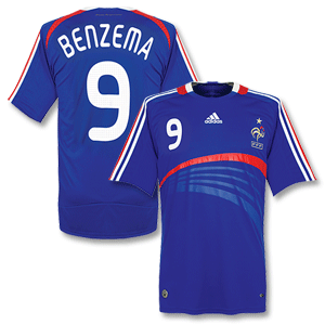 Adidas 07-08 France Home shirt   Benzema No.10