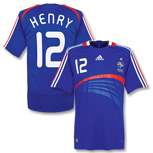 Adidas 07-08 France Home shirt   Henry No.12
