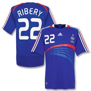 Adidas 07-08 France Home shirt   Ribery No.22