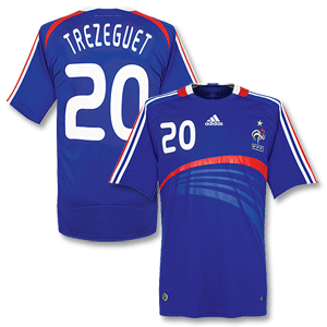 Adidas 07-08 France Home shirt   Trezeguet No.20