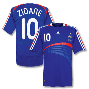 Adidas 07-08 France Home shirt   Zidane No.10