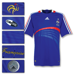 Adidas 07-08 France Home Shirt - Boys