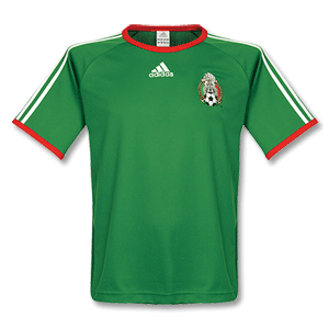 Adidas 07-08 Mexico Home Replica Tee - Green