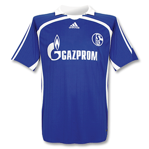 Adidas 07-08 Schalke 04 Home Shirt   Bundesliga Patch