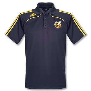 Adidas 07-08 Spain Polo Shirt - Navy/Gold