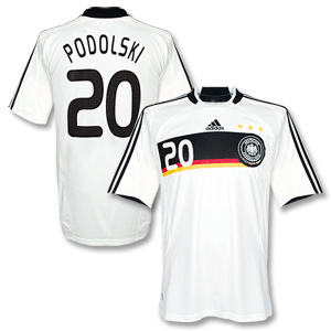 07-09 Germany Home Shirt   Podolski No.20