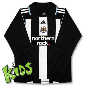 Adidas 07-09 Newcastle L/S Home Shirt Boys