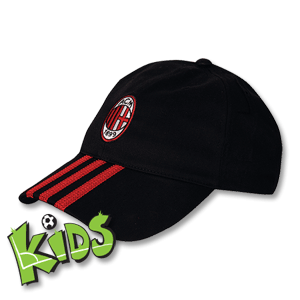 Adidas 08-09 AC Milan 3 Stripe Cap Boys - Black