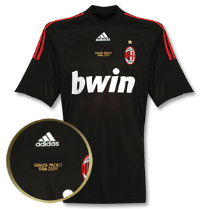 08-09 AC Milan 3rd Shirt + Grazie Paolo Embroidery