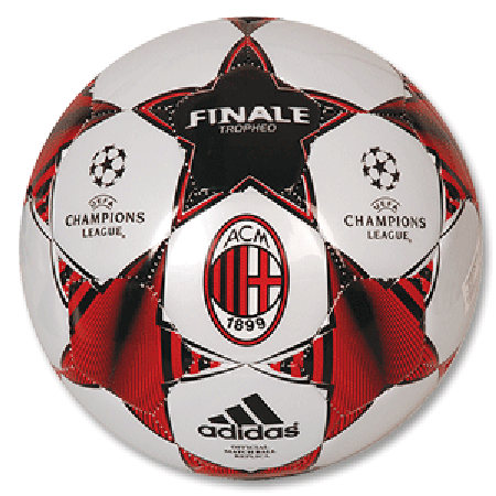 Adidas 08-09 AC Milan C/L Final Replica Ball silver/red
